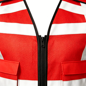 Women's Customized Logo Class 2 Waterproof Reflective Safety Vest - Product Image 4