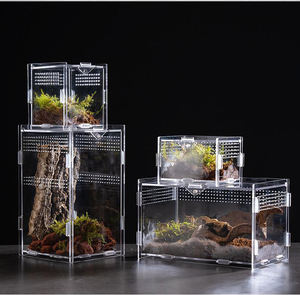 Terrarium d'élevage de reptiles en acrylique transparent, terrarium paysager pour araignées et forêt tropicale, durable, écologique, léger, pour reptiles - Product Image 1