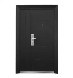 America Style Bulletproof Steel Entry Door Exterior Seturity Door Mother and Son Door for Houses