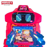 Marwey Machine de tir d'arcade à monnayeur avec écran vidéo pour enfants, modèle God HD, à double pistolet