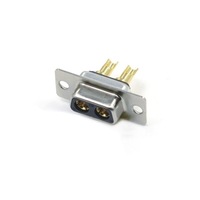 Connecteur D-SUB femelle 2W2 à souder, haute puissance, contact en laiton 10~40A pour assemblage de câbles d'alimentation industriels