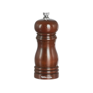 Moulin à poivre/sel universel en bois de noyer H. 13,5 cm - Product Image 1