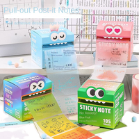 Jeu de notes autocollantes personnalisées pour animaux de compagnie Index auto-adhésif en plastique Type de marqueur de page de livre Pop Papeterie scolaire