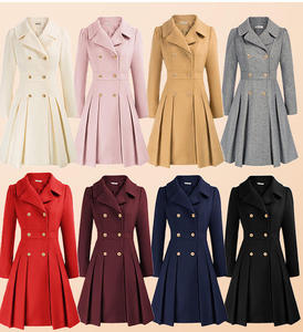 Nuevo Vestido Casual de Otoño para Mujer, Ecológico, Tejido Digital, Poliéster/Algodón, Cintura Natural, Estampado a Cuadros, Línea A, Manga Larga, Cuello en V, con Botones - Product Image 5