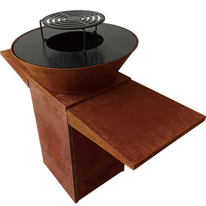 Wholesale Hot Style Easy Move Outdoor Bbq <strong>Grill</strong> Plate Wood Burning Durable Metal Brasero Plancha - Product Image 4