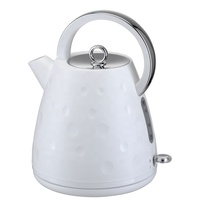 Appareils de cuisine Contrôleur de lumière du soleil Filtre lavable Bouilloire électrique 1,7 L Bouilloire électrique en plastique blanc