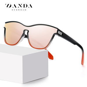 DANDA Sports Sunglasses TR7544 Polarized UV400 Lightweight Full Rim Cycling <b>Eyewear</b> Mirror Lens - Product Image 2