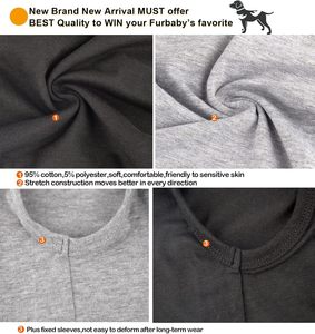 Qiqu Custom Supplier Nouveau design T-shirts et vêtements d'été en coton pour grands chiens (Pitbull, <span class=keywords><strong>Teckel</strong></span>) - Product Image 3