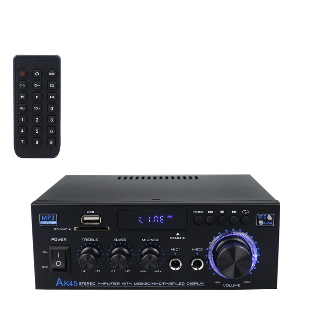 AK45 Power Amplifier BT U Disk Power Amplifier 2.0 Channel Power Amplifier
