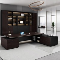 luxe légère de grande classe combinaison simple moderne meubles de directeur bureau à domicile école en bois modulaire senior
