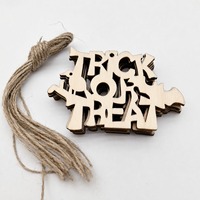 Formes en bois naturel vierges, tranches de bois non finies, ornements artisanaux DIY pour la décoration de l'arbre de Noël et de la fête d'Halloween avec