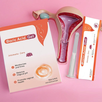 XINHEYU Marque Privée Personnalisée – Lot de 6 Suppositoires Vaginaux Naturels à l'Acide Borique, Gel Vaginal Sans Estrogène et Sans Parabène