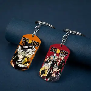 20 Style Black Star SOUL EATER Hot Selling Cartoon Characters Haru Estia Japanese Collect Anime Stainless Steel Keychain