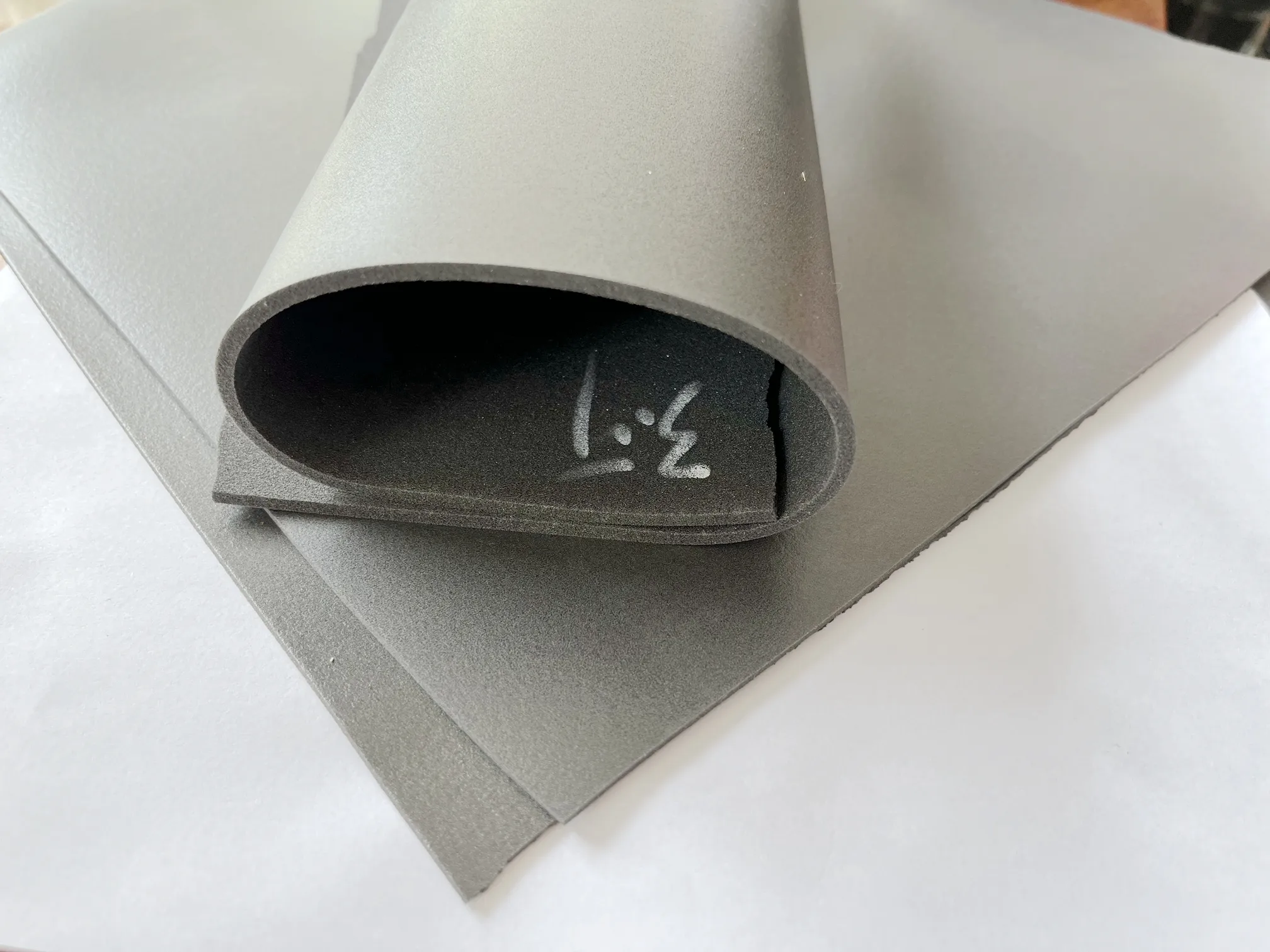 Direct selling Japan Black Poron L32 Self-adhesive Foam Foot Pad Polyurethane High Energy Absorption poron LE 20 Foam