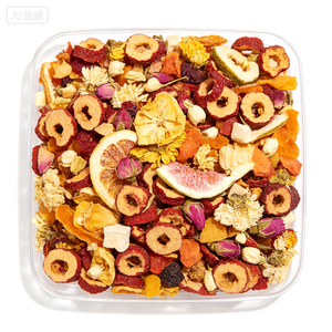 Thé aux fruits secs mélangés 300g – Approvisionnement en vrac – Pomme, Orange, Fruit du Dragon, <span class=keywords><strong>Figue</strong></span>, Pêche, Fraise – Stabilité à température ambiante – Durée <span class=keywords><strong>de</strong></span> conservation 1 an - Product Image 1