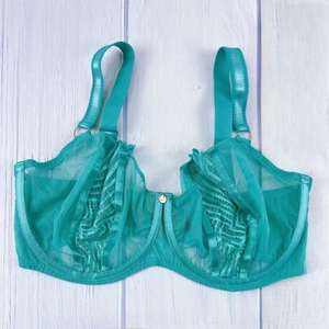 Haute qualité UK30-38 DD <span class=keywords><strong>E</strong></span> F FF G GG H HH tasse dentelle <span class=keywords><strong>soutien</strong></span>-<span class=keywords><strong>gorge</strong></span> grande <span class=keywords><strong>taille</strong></span> femmes pleine coupe Lingerie Sexy Polyester sous-vêtements - Product Image 6