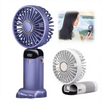 Vente en gros de ventilateurs portatifs pliables à 5 vitesses, puissants, compacts, mini, portables, rechargeables par USB, petits ventilateurs pour la maison