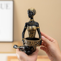 Statue de femme en résine avec porte-bijoux de style tribal pour la décoration de la pièce, articles de décoration, souvenirs, cadeaux