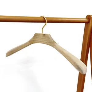 Luxury Cute Wooden Coat Kids Hanger Custom Clothing Hanger With Company Logo