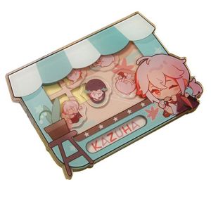 No MOQ <b>Custom</b> Shaker Acrylic <b>Keychain</b> Anime Quicksand Charms Boba Liquid <b>Keychain</b> UV Printed Zinc Alloy <b>Keychain</b> - Product Image 1