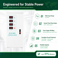 Stabilisateur de tension triphasé durable 15 kVA 440 V, régulateur automatique pour pont roulant de chantier naval et équipement de levage