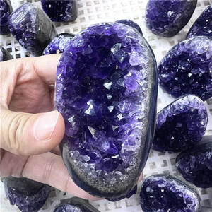 Pequeño adorno Cristal de roca <span class=keywords><strong>natural</strong></span> Amatista <span class=keywords><strong>Uruguay</strong></span> Pequeño racimo de geoda para curar - Product Image 3