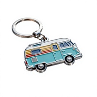 Porte-clés mousqueton personnalisé en alliage de zinc, motif dessin animé vintage, logo de voiture, vente en gros OEM, cadeau promotionnel étanche, 15 ans d'expérience