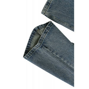 Pantalones Vaqueros de Hombre Transpirables de Dos Tonos Lavados, de Tela Gruesa, Holgados, Informales, de Mezclilla, Azules y Negros, de Pierna Recta, Colección Primavera 2026 - Product Image 5