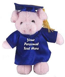 Peluche souvenir de saison de remise des diplômes CE EN71 CPC 25cm cochon agneau <span class=keywords><strong>Panda</strong></span> <span class=keywords><strong>docteur</strong></span> poupée robe de célibataire casquette avec logo vente en gros OEM ODM - Product Image 5