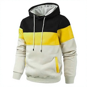 Sudadera con Capucha para Hombre, Diseño Color Block, Corte Regular, 100% Algodón Tejido, Transpirable, Informal, para Invierno, con Bolsillo y Logotipo Frontal - Product Image 6