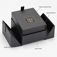 Boîte cadeau rigide à double porte personnalisée, emballage de luxe pour cosmétiques, appareils de beauté, produits électroniques, fabricant OEM