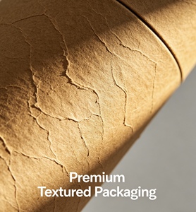 Tube en papier kraft avec valve, emballage cylindrique compatible pour grains de café, parfum personnalisé. - Product Image 5