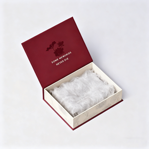 Подарочная коробка из переработанных материалов с тиснением, с губчатой подкладкой, роскошная жесткая бумажная упаковка для свадебных альбомов и памятных вещей - Product Image 1