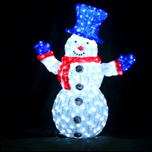 Christmas Led Light 3d Christmas Snowman Lightdecor Ip65 Rated For Outdoor & Indoor Holiday Decorations - Product Image 1