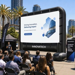 Pantalla Inflable Portátil Grande de Tela Oxford para Publicidad, Cine y Eventos al Aire Libre con Impresión de Logotipo de Marca - Product Image 3