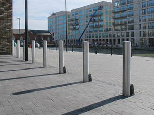 Specifiche delle linee guida per la spaziatura delle barriere stradali specifica paletti di parcheggio riflettenti mobili rimovibili con serratura in acciaio inossidabile - Product Image 4