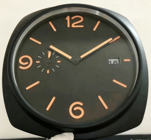 <span class=keywords><strong>Orologio</strong></span> da <span class=keywords><strong>Parete</strong></span> Moderno in Acciaio Inossidabile, Design Quadrato con Lancette, Motivo Still Life per Soggiorno - Product Image 1