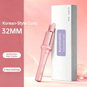เครื่องม้วนผมอัตโนมัติขนาด 32 มม. ป้องกันความร้อน ไม่ทำลายเส้น<span class=keywords><strong>ผม</strong></span> สำหรับม้วน<span class=keywords><strong>ผม</strong></span>ลอนใหญ่สไตล์เกาหลีแบบง่ายๆ ด้วยตัวเอง - Product Image 4