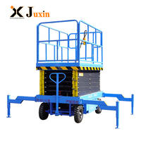 En stock, plateforme élévatrice à ciseaux mobiles de 6 m et 8 m, élévateur vertical hydraulique CE, prêt à être expédié