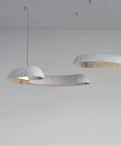 Luminaire suspendu à ondes acoustiques NRC 0.85 |   Lustre en feutre PET insonorisant |   Luminaire ignifuge B1 pour bureau, bibliothèque, hôtel, espace <span class=keywords><strong>de</strong></span> travail - Product Image 5