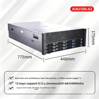 Serveur Rack 4U JIUTAI AI4U10H-A3 en stock, prend en charge 2x CPU 9004, 24 DDR5 6400MHz, 10 emplacements PCIe FHFL pour GPU et apprentissage profond