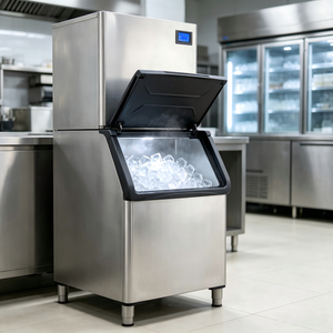 Machine à glaçons commerciale sur pied en acier inoxydable, haute capacité, pour café et pub - Product Image 2