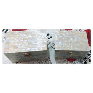 Boîte à bijoux décorative en nacre naturelle - Product Image 1