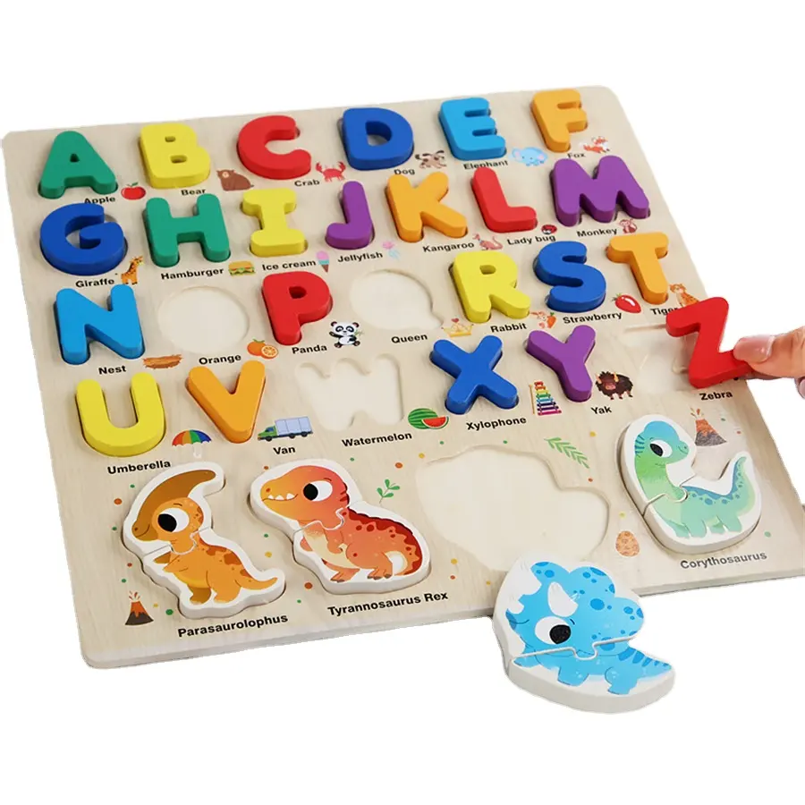 لوحة خشبية على شكل حيوان أو أحرف أو أرقام 2312 لعب أطفال