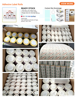 Rouleau d'étiquettes thermiques 57 x 38 mm 57 x 25 mm, étiquettes pour balance à code-barres, étiquettes de prix, étiquettes à code-barres