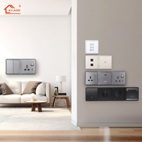 Commutateurs et prise standard britanniques avec prise USB et interrupteur 1/2 Gang pour interrupteur mural électrique de maison en gros 13A 220V gratuit
