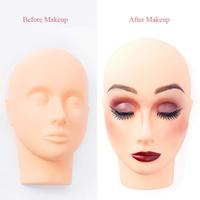 Poupée de mannequin noir pour maquillage de haute qualité, modèle de tête homme, extensions de faux cils, entraînement de la cosmétologie, poupée factice