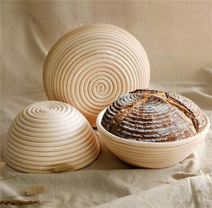 Mimbre Banneton Forrado Willow Breiofing Cestas Cesta De 10 De Bannetons 9 pulgadas Sala Prova Padaria Pao Baneton Batton - Product Image 6