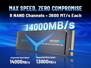 SSD NVMe PCIe 5.0 14000MB/s <span class=keywords><strong>M</strong></span>.<span class=keywords><strong>2</strong></span> Harde Schijven 4TB 2TB 1TB SSD Gen5 3D NAND Flash voor Gaming Desktop Laptop Open AI - Product Image 2