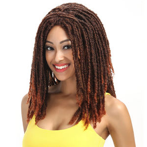 Perruques synthétiques Afro brunes longues — noble, coiffures synthétiques pour femmes au Crochet, tresses Jumbo redoute Faux Locs, <span class=keywords><strong>coiffure</strong></span> Afro brune, Offre Spéciale - Product Image 2